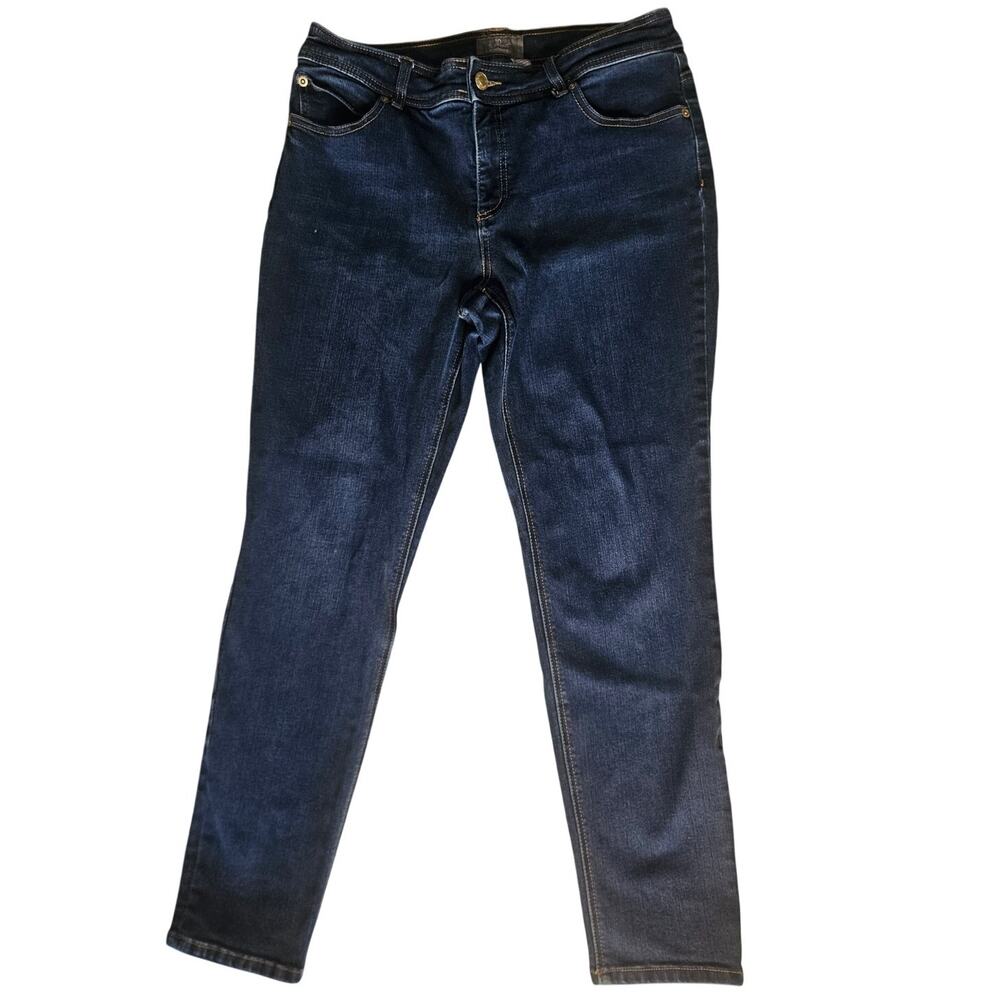 Chico's So Slimming Jeans Size 10 (1.5) Indigo 16W/28L - Picture 2 of 6